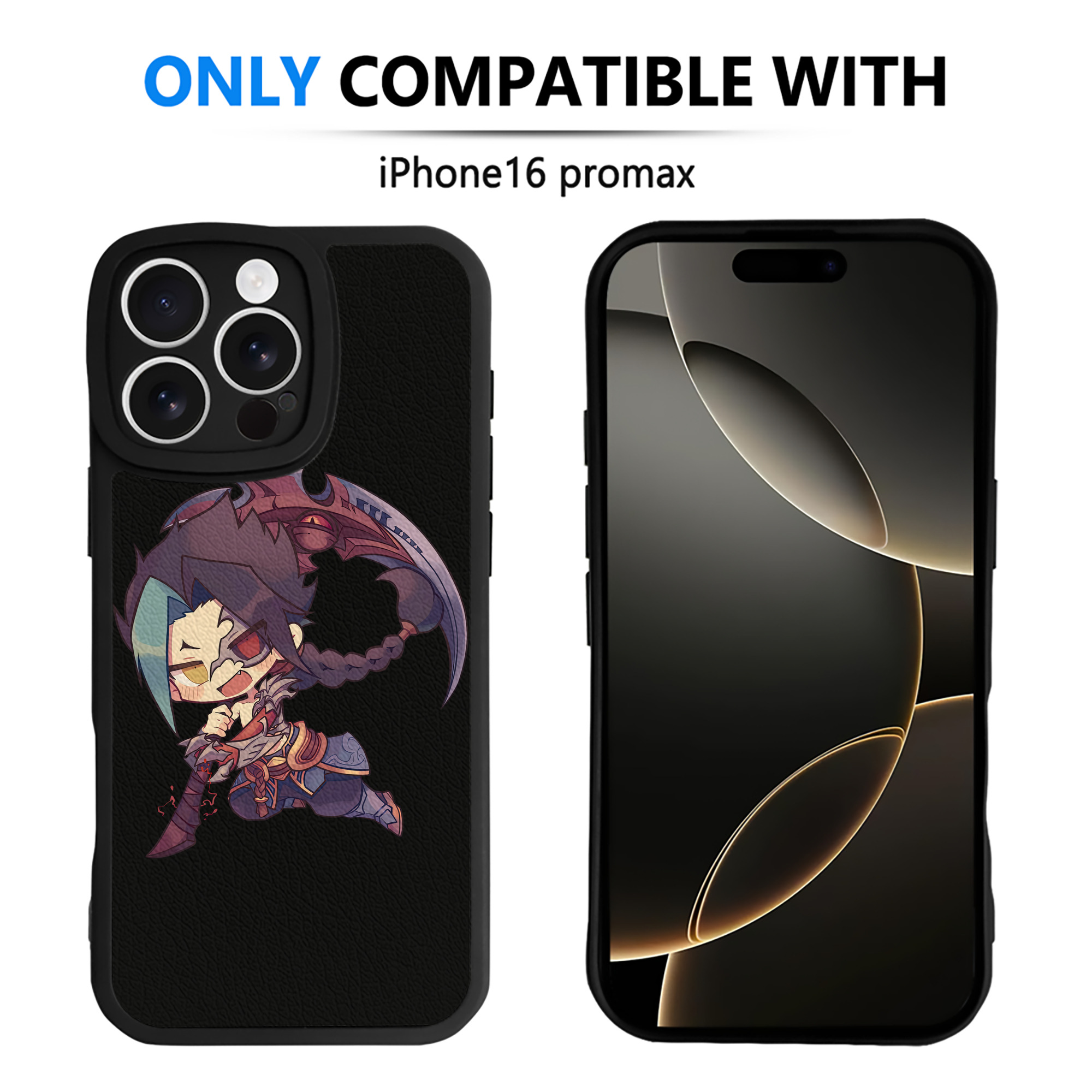 （画像用） リーグ・オブ・レジェンド League of Legends LOL 【iPhone 16シリーズ対応】シリコンスマホケース（レザー調） 材質：シリコン